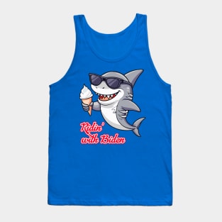 Shark Brandon - Ridin' with Biden Tank Top